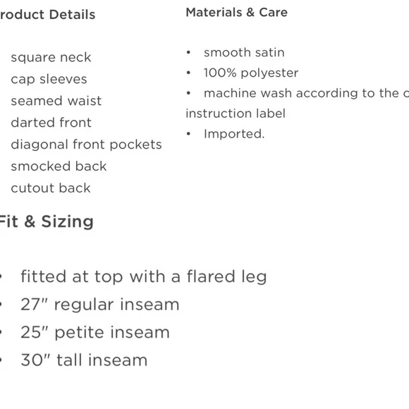 NWT Black Satin Jumpsuit - Picture 3 of 3